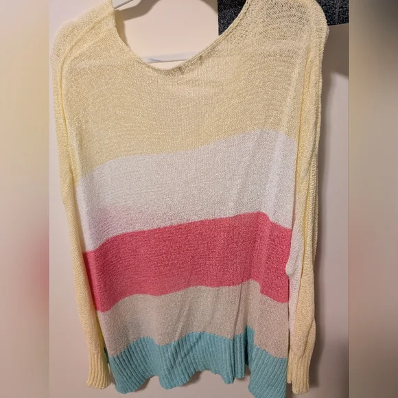 Colorful Striped Knit Sweater - Picture 2 of 3